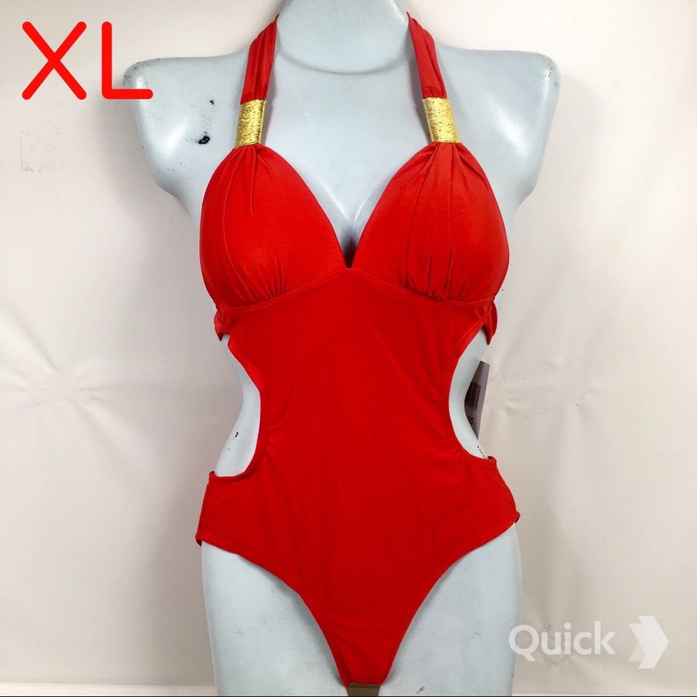 XL, One-piece Monokini Swimsuit
